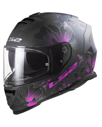 CASCO LS2 STORM II BURST MATT BLACK/PINK