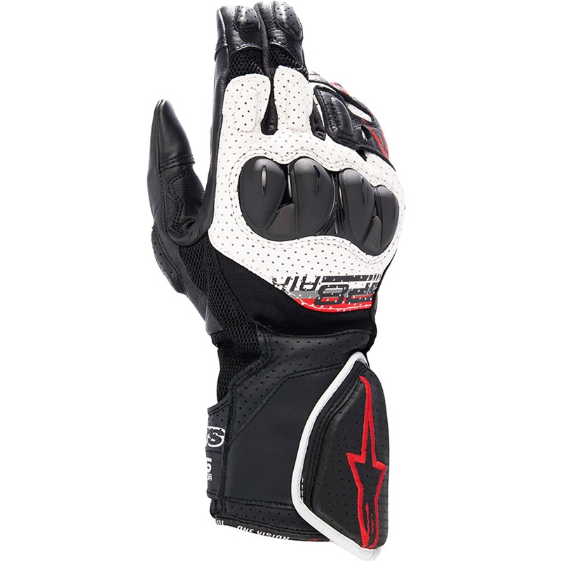 GUANTES ALPINESTARS SP-8 V3 AIR BLACK/WHITE/BRIGHT RED