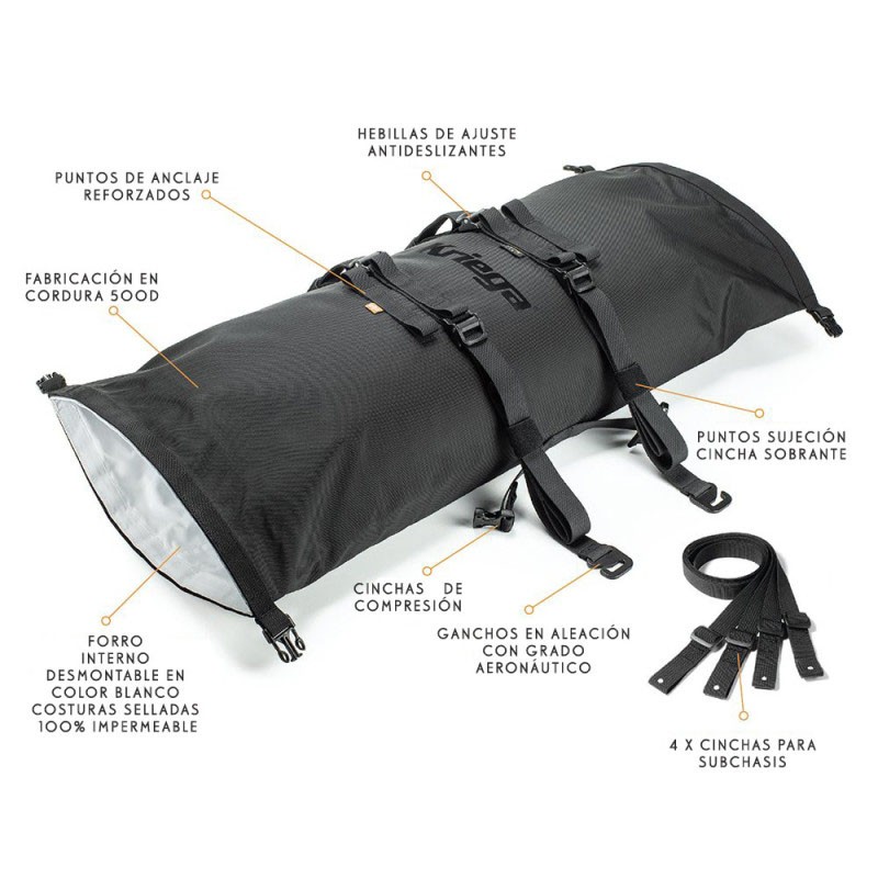 BOLSA DE EQUIPAJE KRIEGA ROLLPACK 20L NARANJA