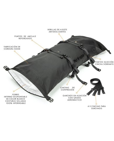 BOLSA DE EQUIPAJE KRIEGA ROLLPACK 40L AMARILLO