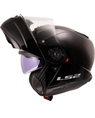 CASCO LS2 STROBE II 22.06 MODULAR NEGRO BRILLO