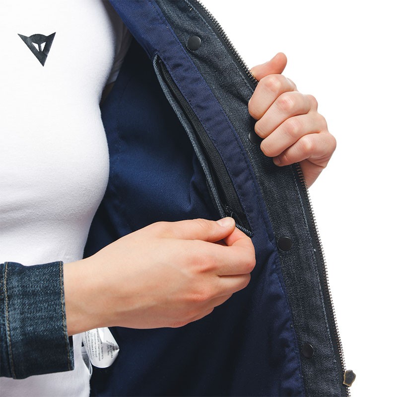 CHAQUETA DAINESE DENIM TEX LADY BLUE