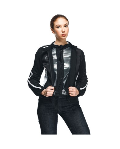 CHAQUETA DAINESE HYDRAFLUX 2 AIR D-DRY LADY BLACK/WHITE