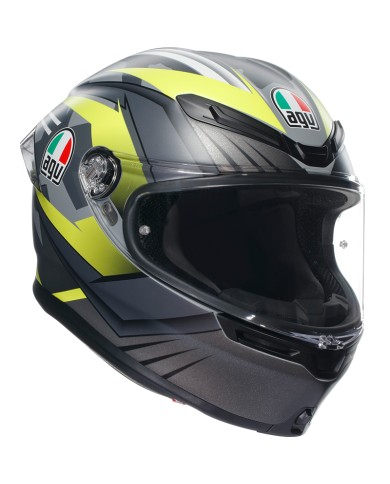 CASCO AGV K6 S EXCITE MATT CAMO/YELLOW FLUO