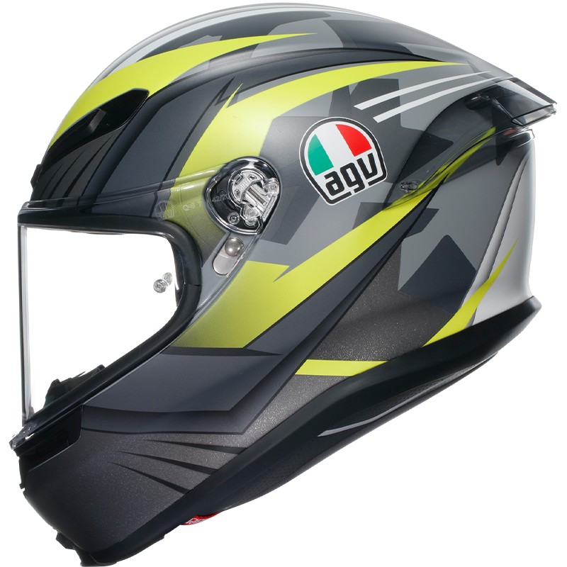 CASCO AGV K6 S EXCITE MATT CAMO/YELLOW FLUO