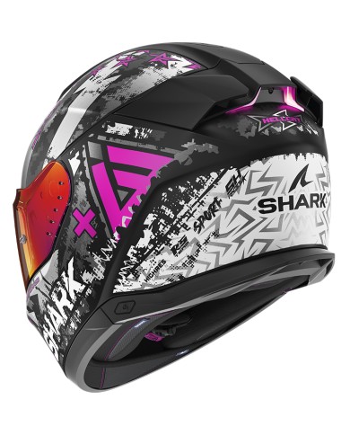 CASCO SHARK SKWAL I3 HELLCAT BLACK/CHROM/PURPLE KUV