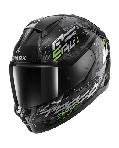 CASCO SHARK RIDILL 2 MOLOKAI BLACK/SILVER/GREEN KSG