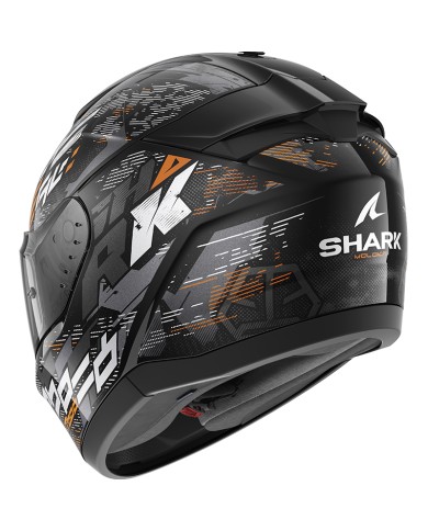 CASCO SHARK RIDILL 2 MOLOKAI BLACK/SILVER/ORANGE KSO