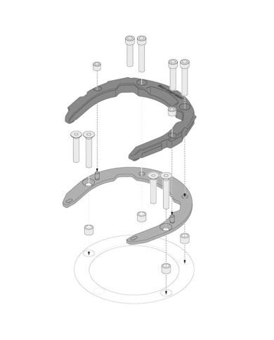 FIJACION BOLSA DE DEPOSITO SW-MOTECH TANK RING PRO YAMAHA TRT.00.787.11000/B