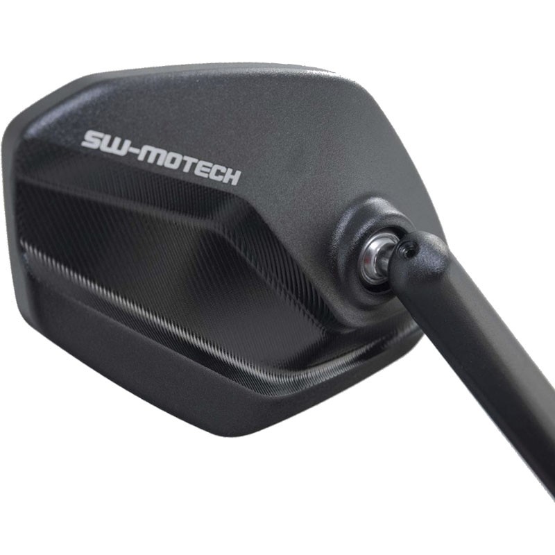 JUEGO DE RETROVISORES SW-MOTECH LARGOS ROSCA M8 MIR.00.850.11301