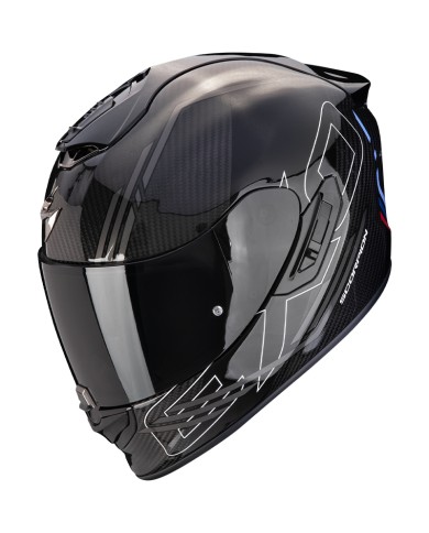 CASCO SCORPION EXO-1400 EVO II CARBON AIR REIKA BLACK/SILVER/BLUE
