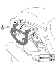 KIT DE FIJACION MALETAS LATERALES Y ALFORJAS SW-MOTECH SLC IZQUIERDO HARLEY DAVIDSON HTA.18.899.10000