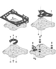 KIT DE FIJACIÓN POSTERIOR SW-MOTECH ADVENTURE-RACK CFMOTO GPT.10.032.19000/B