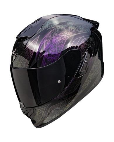 CASCO SCORPION EXO-1400 EVO II AIR FANTASY BLACK-CHAMELEON