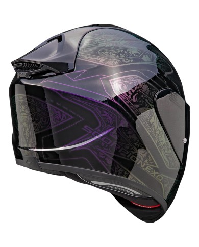 CASCO SCORPION EXO-1400 EVO II AIR FANTASY BLACK-CHAMELEON