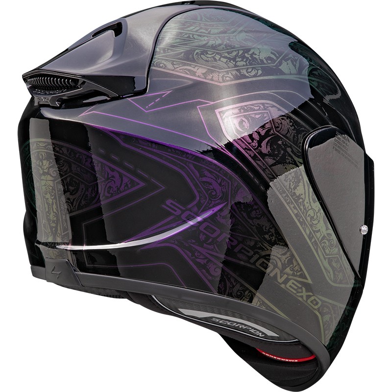 CASCO SCORPION EXO-1400 EVO II AIR FANTASY BLACK-CHAMELEON