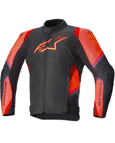 CHAQUETA ALPINESTARS T-SP 1 V2 WATERPROOF BLACK/RED FLUO