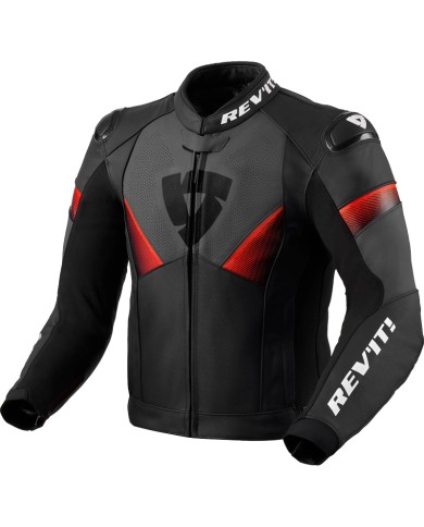 CHAQUETA REVIT ARGON 2 NEGRO/ROJO-FLUOR