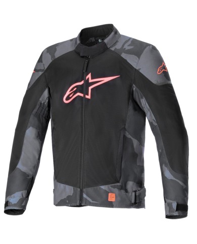 CHAQUETA ALPINESTARS T-SP X SUPERAIR GRAY CAMO/RED FLUO