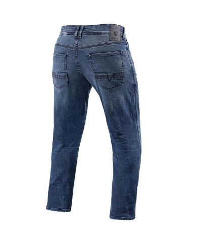 PANTALONES VAQUEROS REVIT DETROIT 2 L32 TIRO CORTO AZUL MEDIO