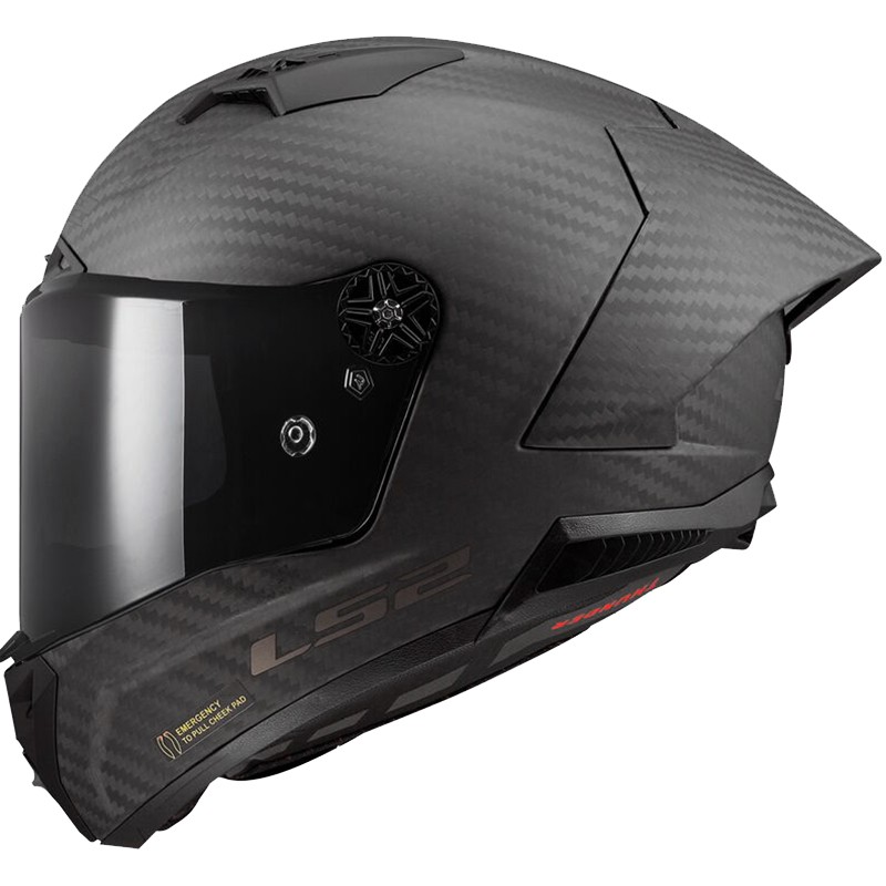 CASCO LS2 THUNDER CARBON GP AERO SPOILER MATT BLACK-06