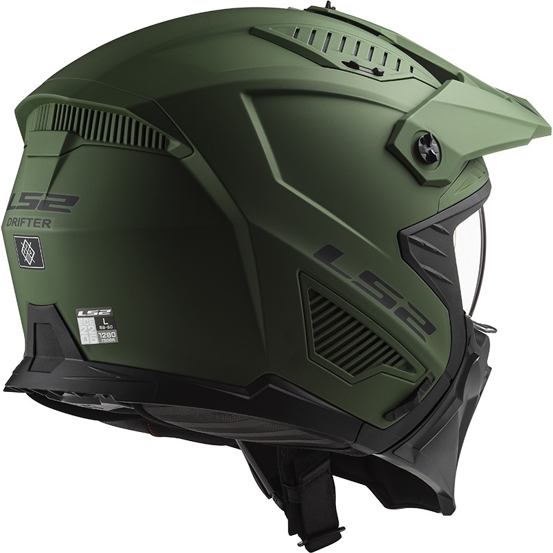 CASCO LS2 DRIFTER MATT MILITARY GREEN
