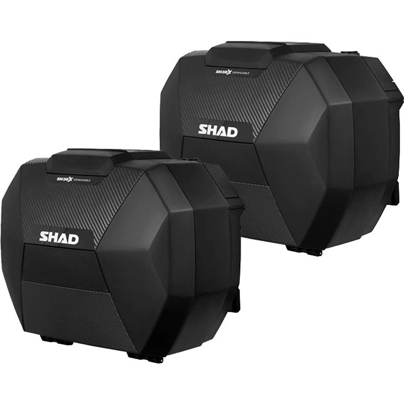 PACK MALETAS LATERALES SHAD EXPANDIBLES SH38X CARBONO