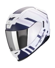 CASCO SCORPION EXO-520 EVO AIR BANSHEE BLANCO MATE/AZUL