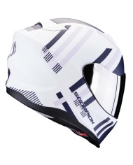 CASCO SCORPION EXO-520 EVO AIR BANSHEE BLANCO MATE/AZUL