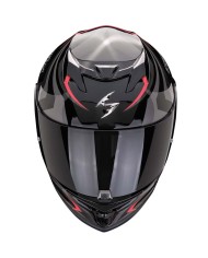 CASCO SCORPION EXO-520 EVO AIR TERRA NEGRO/PLATA/ROJO