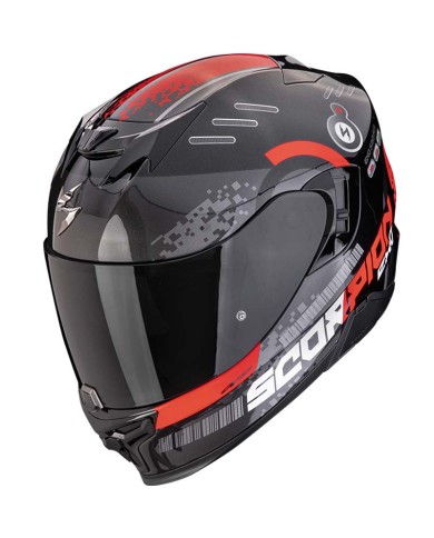 CASCO SCORPION EXO-520 EVO AIR TITAN NEGRO/ROJO