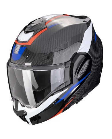 CASCO SCORPION EXO-TECH EVO CARBON ROVER BLACK/RED/BLUE