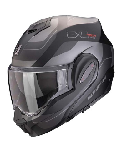 CASCO SCORPION EXO-TECH EVO PRO COMMUTA MATT BLACK/SILVER