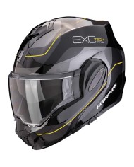 CASCO SCORPION EXO-TECH EVO PRO COMMUTA BLACK/SILVER/YELLOW