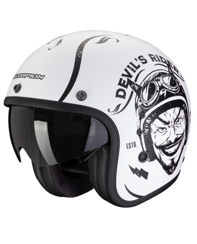 CASCO SCORPION BELFAST EVO ROMEO MATT WHITE/BLACK