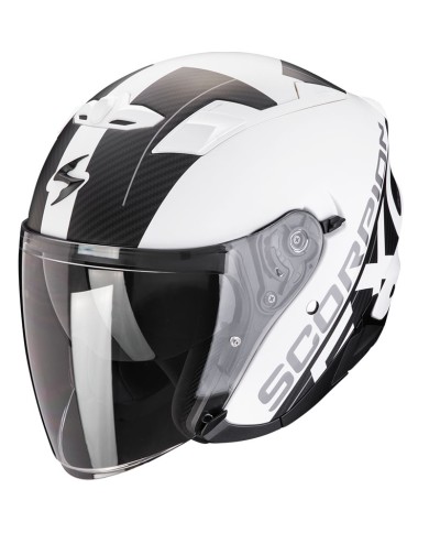 CASCO SCORPION EXO-230 QR MATT WHITE/BLACK