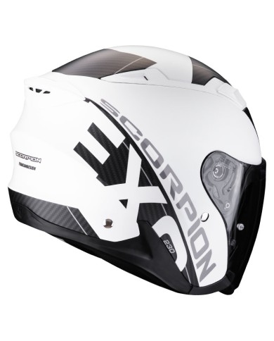 CASCO SCORPION EXO-230 QR MATT WHITE/BLACK