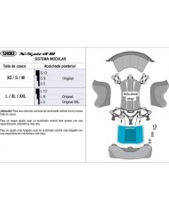 ACOLCHADO POSTERIOR CASCO SHOEI X-SPIRIT 3