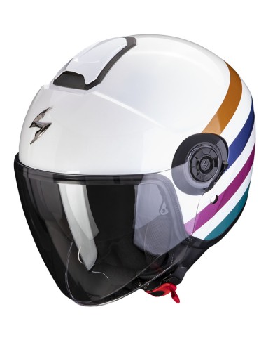 CASCO SCORPION EXO-CITY II BEE WHITE/GREEN/GOLD