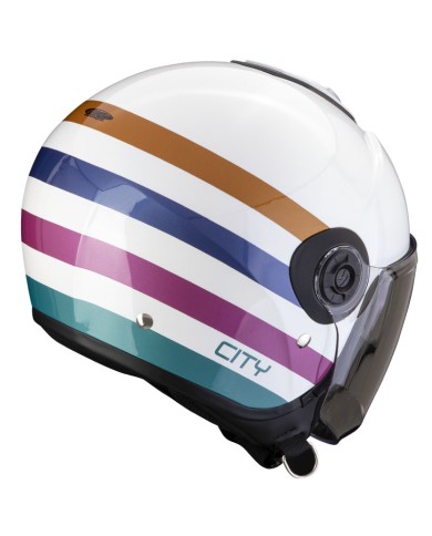 CASCO SCORPION EXO-CITY II BEE WHITE/GREEN/GOLD