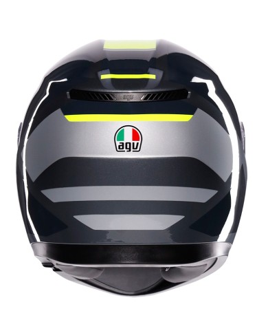 CASCO AGV K3 E2206 SHADE GREY/YELLOW FLUO
