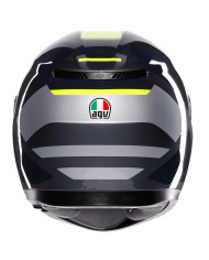 CASCO AGV K3 E2206 SHADE GREY/YELLOW FLUO