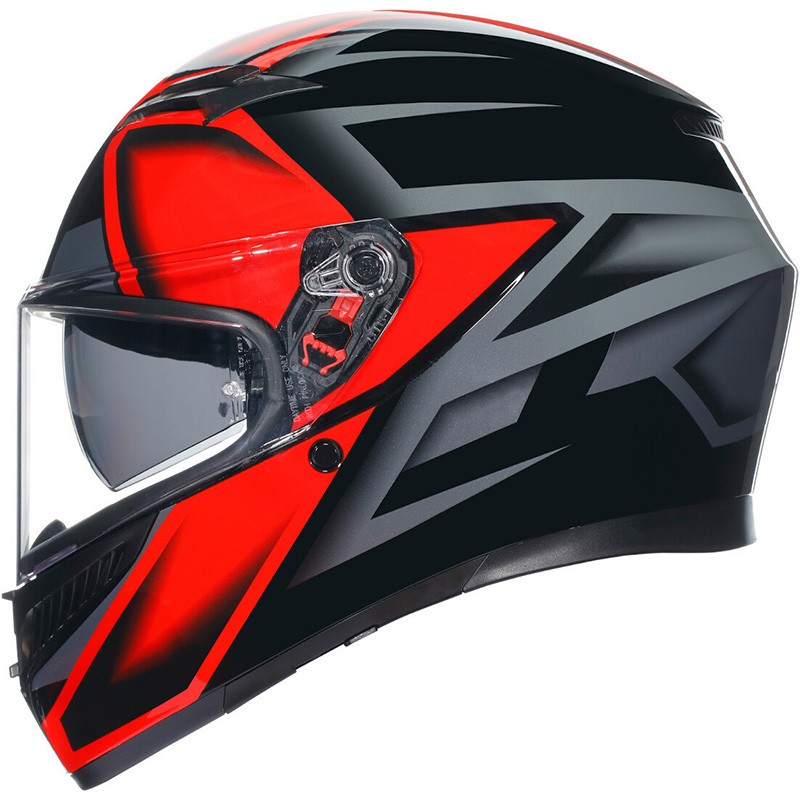 CASCO AGV K3 E2206 COMPOUND BLACK/RED