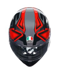 CASCO AGV K3 E2206 COMPOUND BLACK/RED
