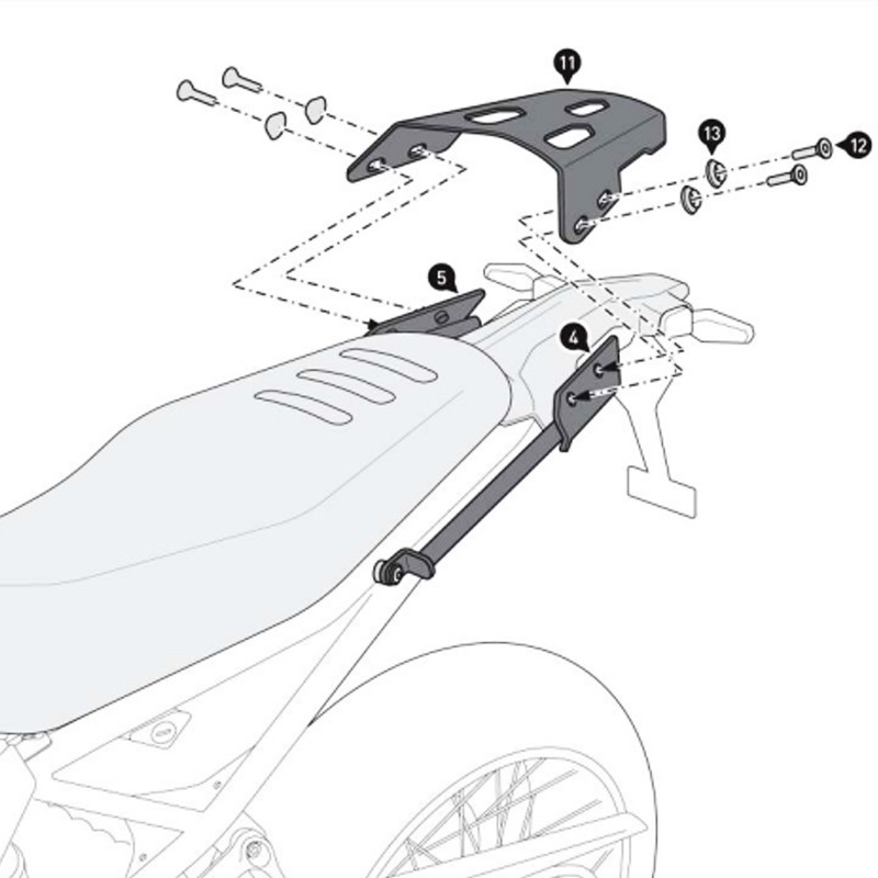 PACK SW-MOTECH BAUL 38L + HERRAJES + BOLSA BMW GPT.07.602.70000/B
