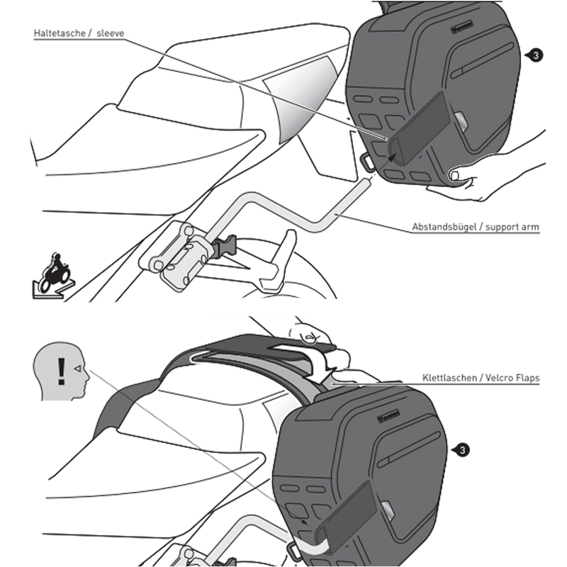 PACK SW-MOTECH DE ALFORJAS Y SEPARADORES PRO BLAZE H YAMAHA BC.HTA.06.740.31500