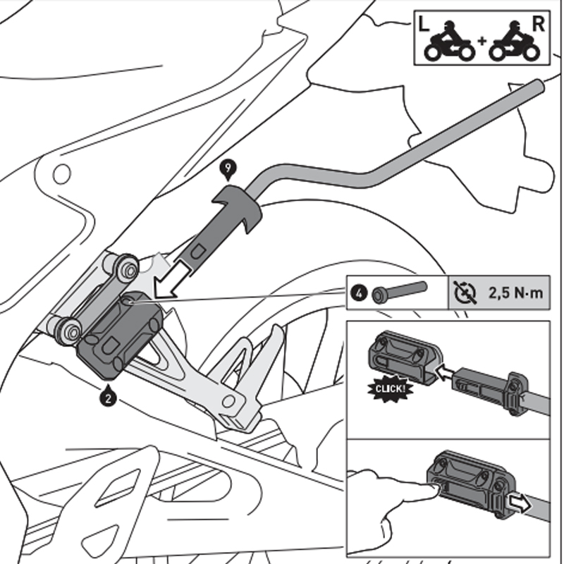 PACK SW-MOTECH DE ALFORJAS Y SEPARADORES PRO BLAZE H TRIUMPH BC.HTA.11.740.36000