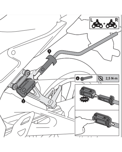 PACK SW-MOTECH DE ALFORJAS Y SEPARADORES PRO BLAZE H KTM BC.HTA.04.740.30000
