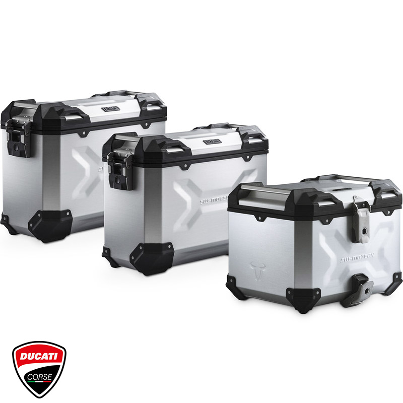PACK MALETAS LATERALES + BAUL + BOLSAS + SOPORTES SW-MOTECH DUCATI ADV.22.995.75000/S
