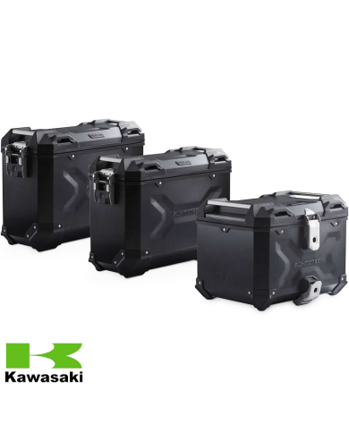 PACK MALETAS LATERALES + BAUL + BOLSAS + SOPORTES SW-MOTECH KAWASAKI ADV.08.990.75000/B